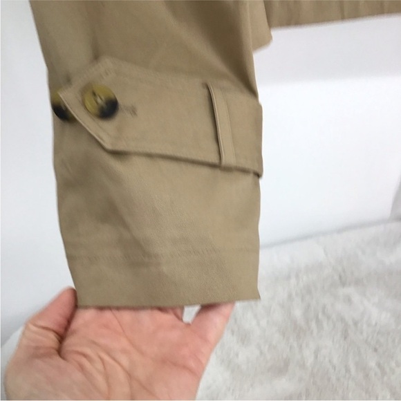 GUC. Avec Les Filles Double Breasted Trench Jacket. Classi. Chic. Puffed Sleeve - Picture 8 of 11